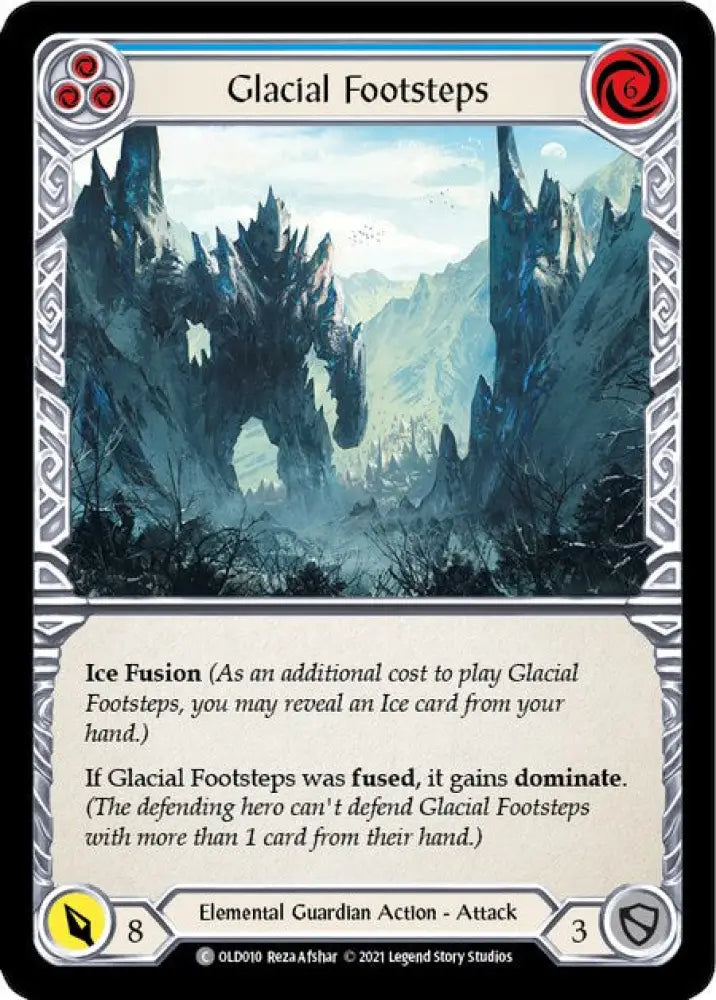 Glacial Footsteps (Blue) [Tales of Aria Blitz Deck] 1st Edition Normal - Flesh And Blood Single