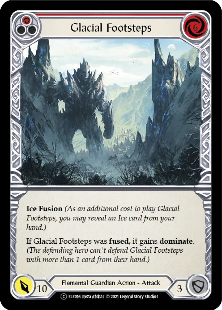 Glacial Footsteps (Red) [Tales of Aria Unlimited] Unlimited Normal - Flesh And Blood Single