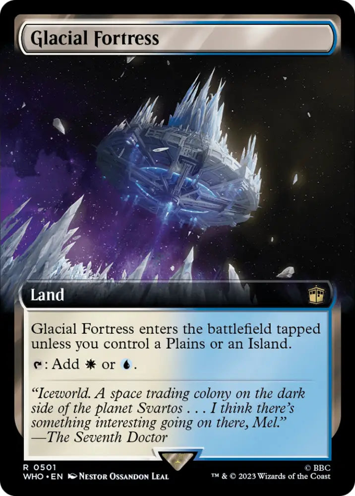 Glacial Fortress (Extended Art) [Doctor Who] - MTG Single