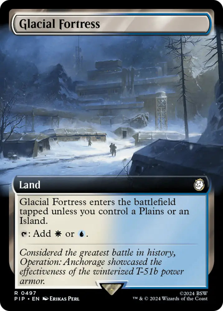 Glacial Fortress (Extended Art) [Fallout] - MTG Single