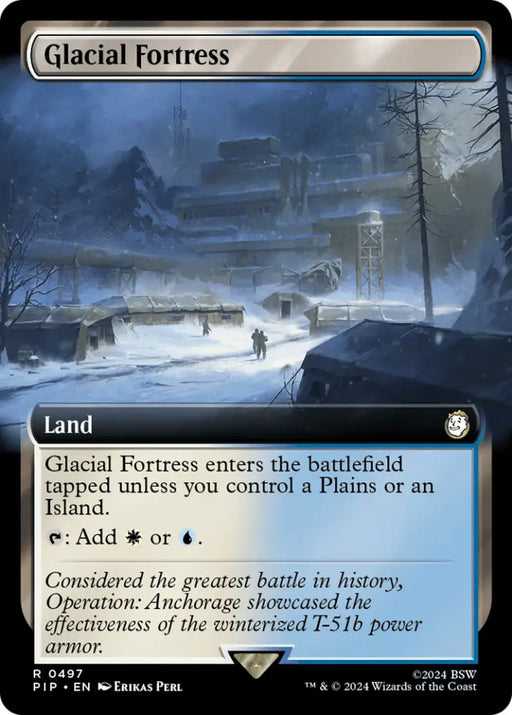Glacial Fortress (Extended Art) [Fallout] - MTG Single