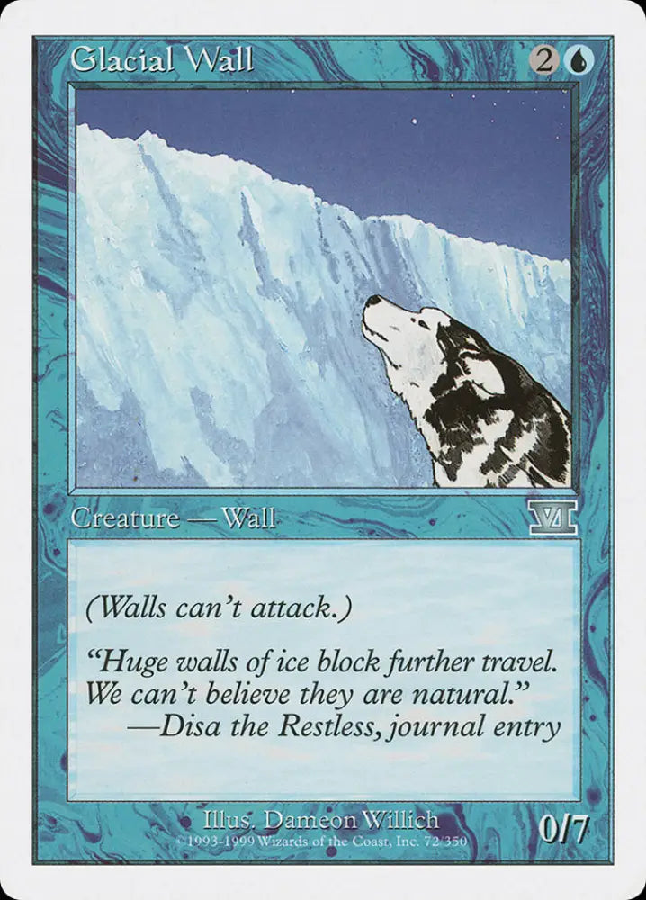 Glacial Wall [Classic Sixth Edition] - MTG Single