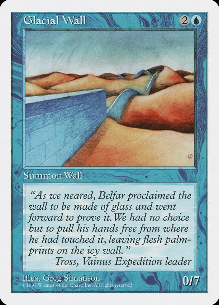 Glacial Wall [Fifth Edition] - MTG Single