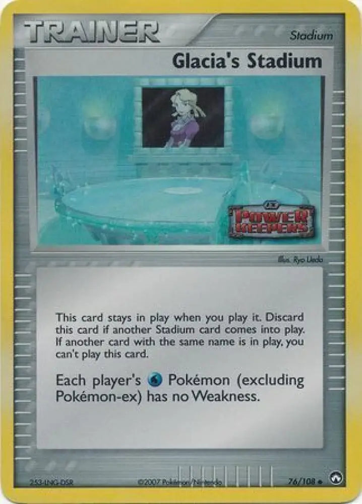 Glacia’s Stadium (76/108) (Stamped) [EX: Power Keepers] - Pokemon Single