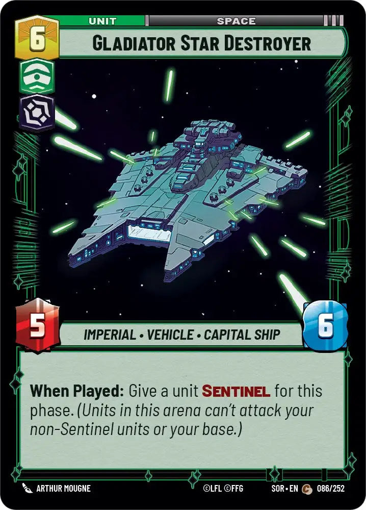 Gladiator Star Destroyer (086/252) [Spark of Rebellion] - Star Wars: Unlimited Single
