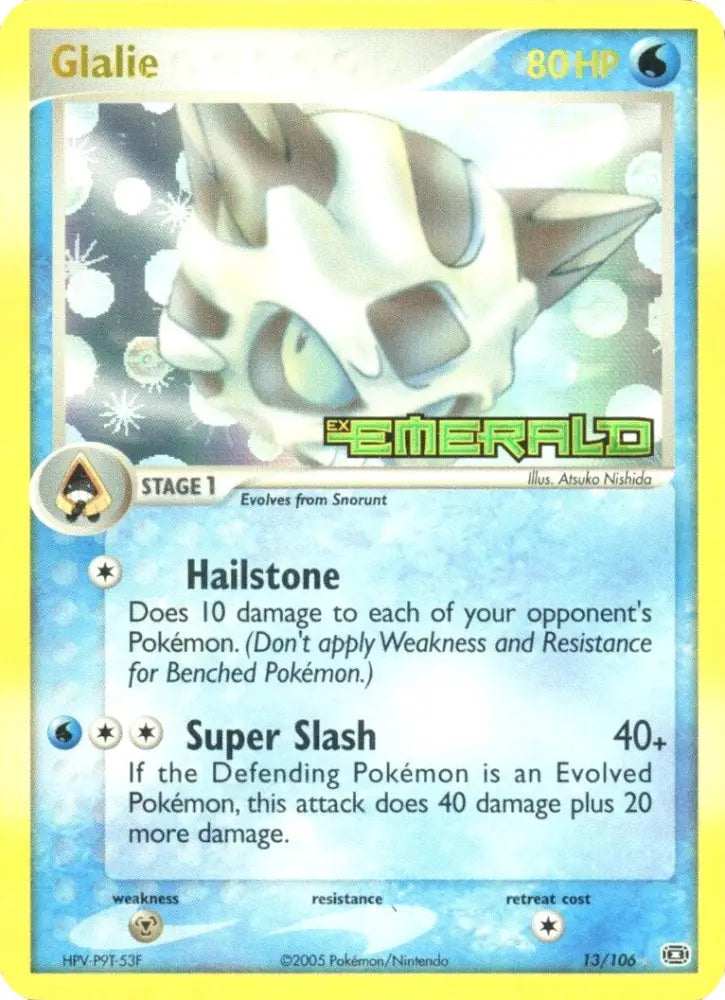 Glalie (13/106) (Stamped) [EX: Emerald] - Pokemon Single
