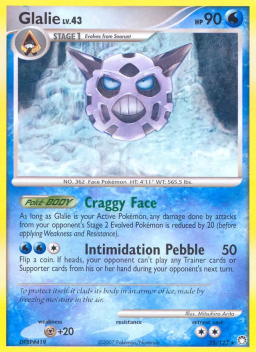 Glalie (25/123) [Diamond & Pearl: Mysterious Treasures] - Pokemon Single