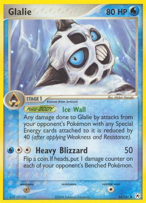 Glalie (34/101) [EX: Hidden Legends] - Pokemon Single