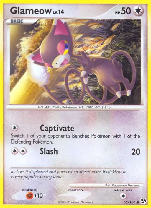 Glameow (68/106) [Diamond & Pearl: Great Encounters] - Pokemon Single