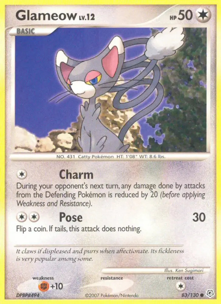 Glameow (83/130) [Diamond & Pearl: Base Set] - Pokemon Single