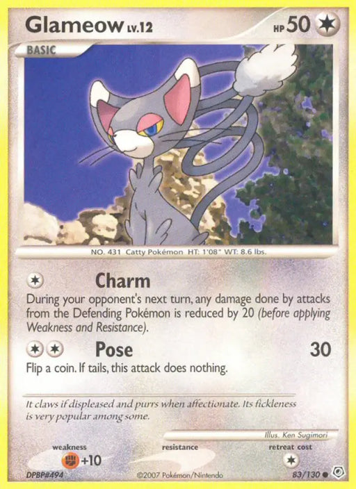 Glameow (83/130) [Diamond & Pearl: Base Set] - Pokemon Single