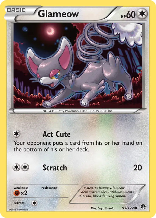 Glameow (93/122) [XY: BREAKpoint] - Pokemon Single