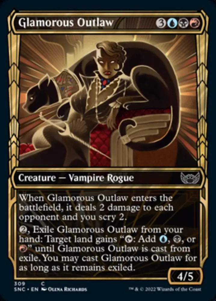 Glamorous Outlaw (Showcase Golden Age) [Streets of New Capenna] - MTG Single