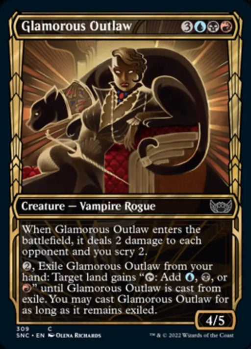 Glamorous Outlaw (Showcase Golden Age) [Streets of New Capenna] - MTG Single