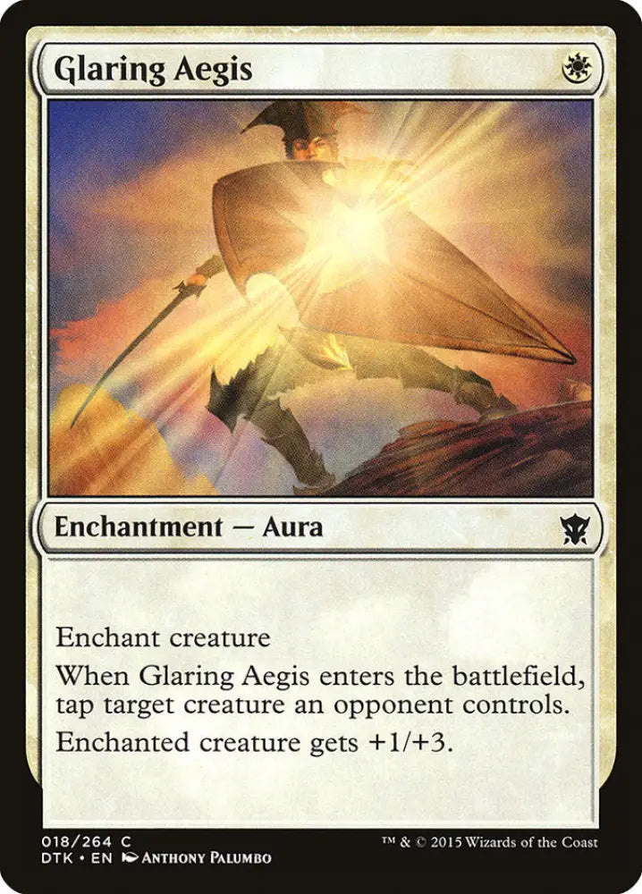 Glaring Aegis [Dragons of Tarkir] - MTG Single