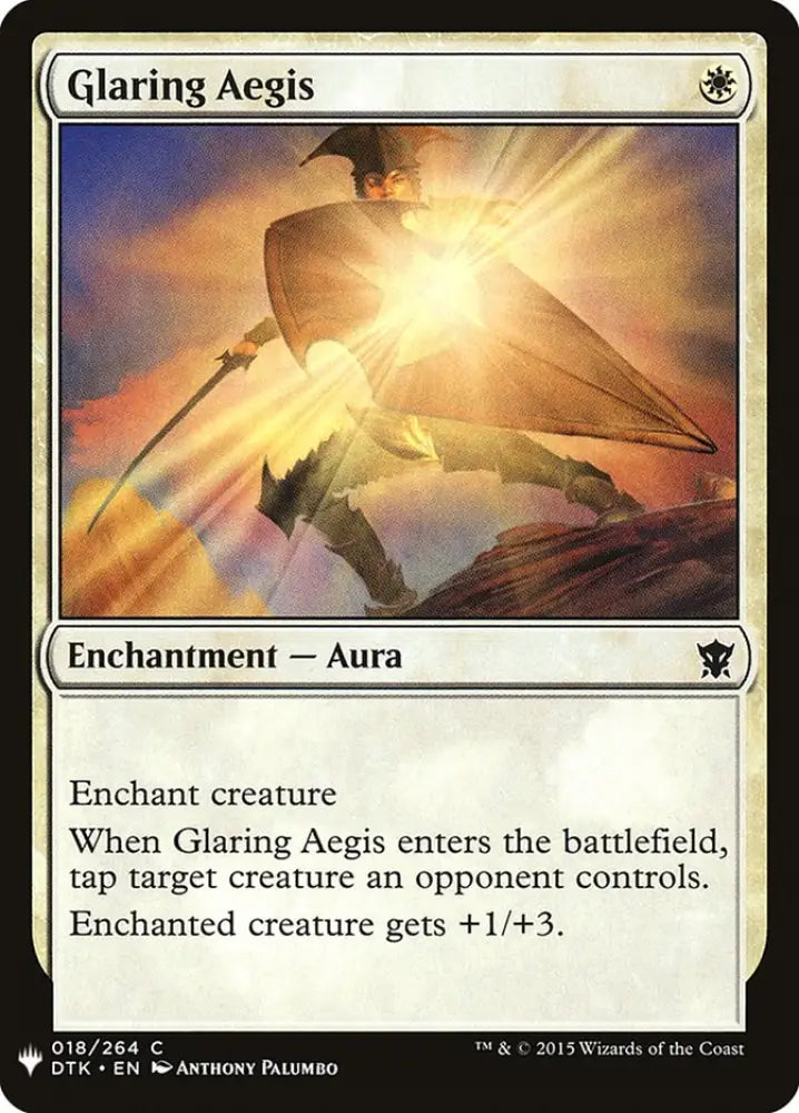 Glaring Aegis [Mystery Booster] - MTG Single
