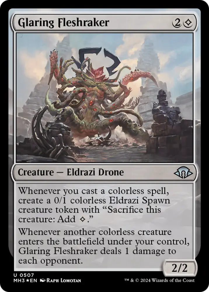 Glaring Fleshraker (Ripple Foil) [Modern Horizons 3] - MTG Single