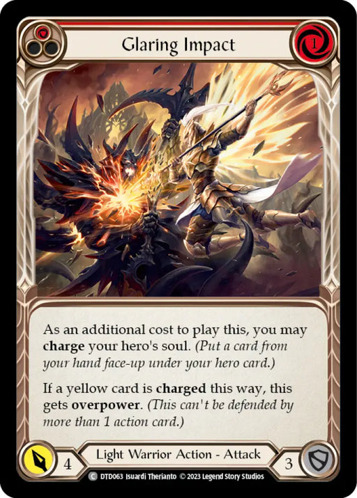 Glaring Impact (Red) [Dusk Till Dawn] Rainbow Foil - Flesh And Blood Single