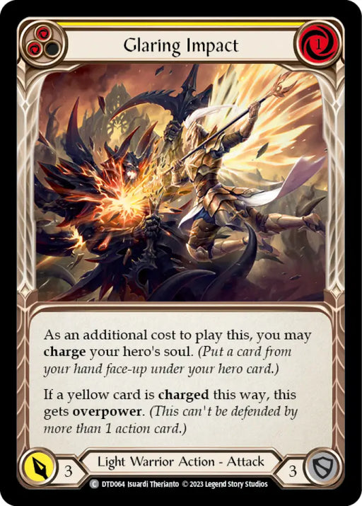 Glaring Impact (Yellow) [Dusk Till Dawn] Rainbow Foil - Flesh And Blood Single
