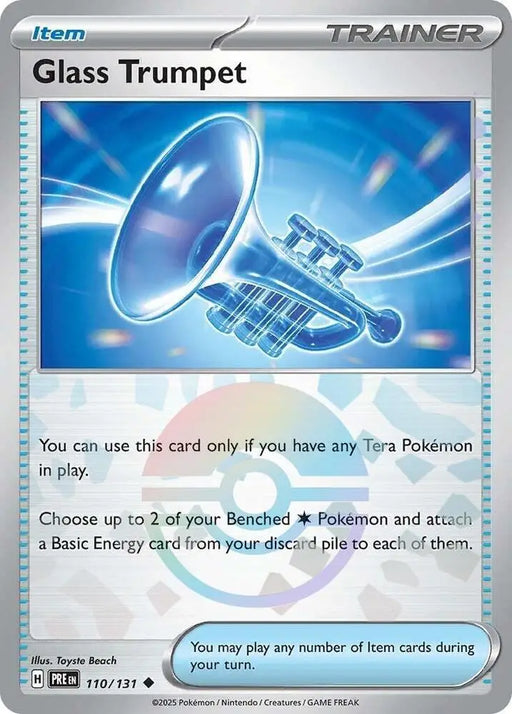 Glass Trumpet (110/131) (Poke Ball Pattern) [Scarlet & Violet: Prismatic Evolutions] - Pokemon Single