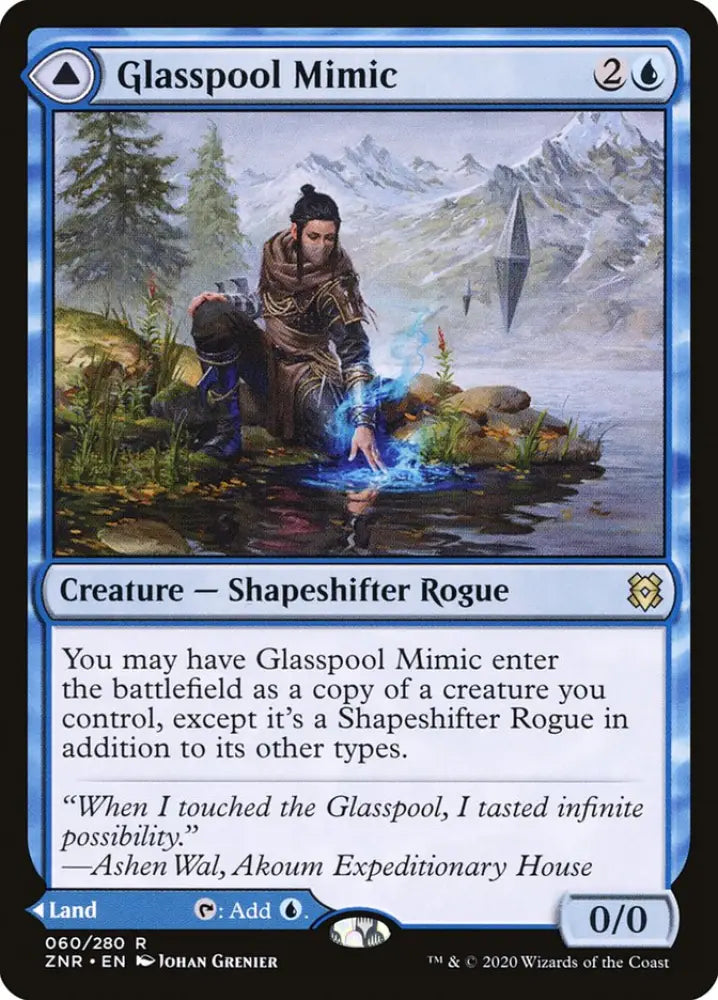 Glasspool Mimic // Glasspool Shore [Zendikar Rising] - MTG Single