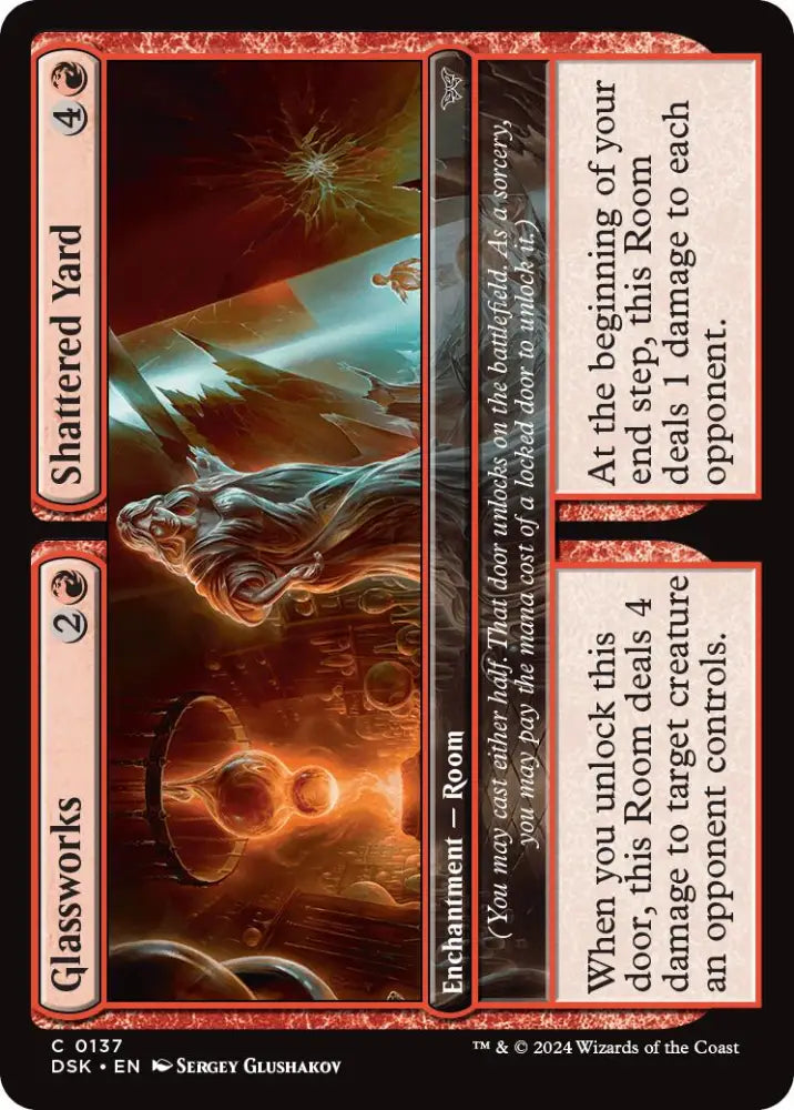 Glassworks // Shattered Yard [Duskmourn: House of Horror] - MTG Single