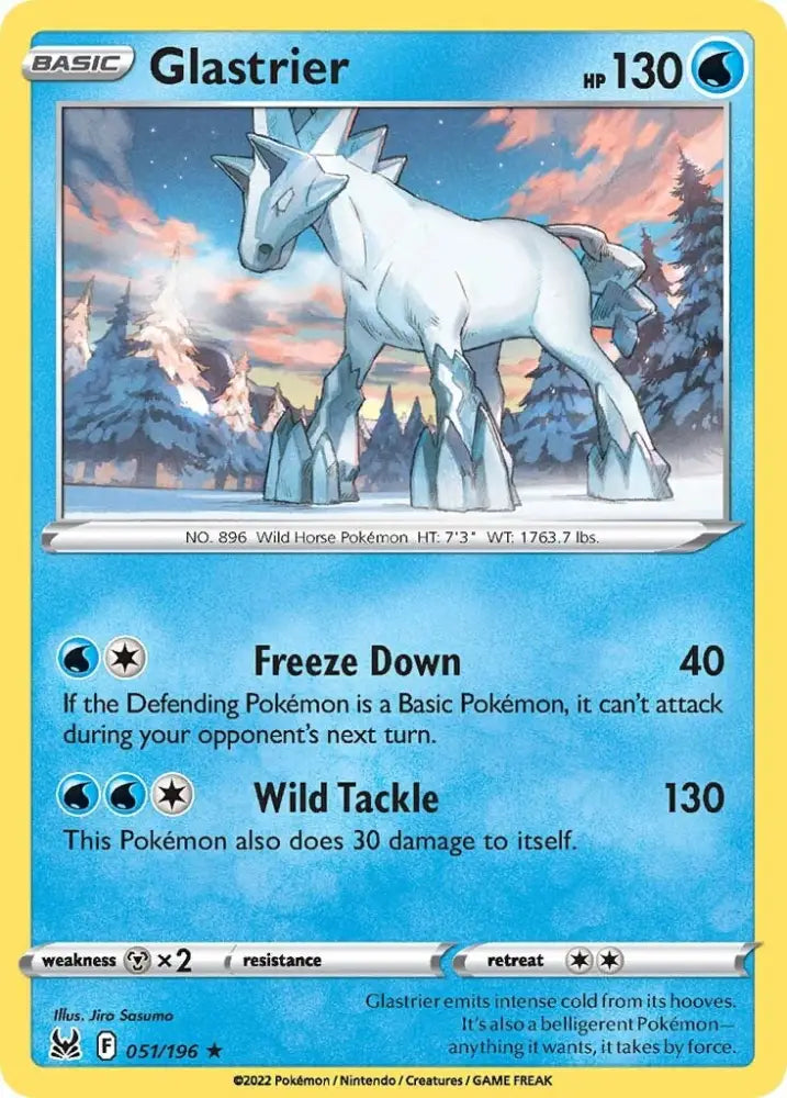 Glastrier (051/196) [Sword & Shield: Lost Origin] - Pokemon Single