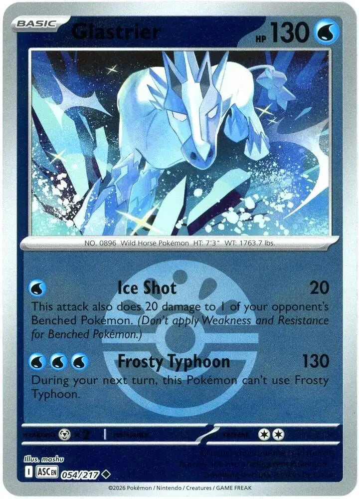 Glastrier (Friend Ball) (054/217) [ME: Ascended Heroes]