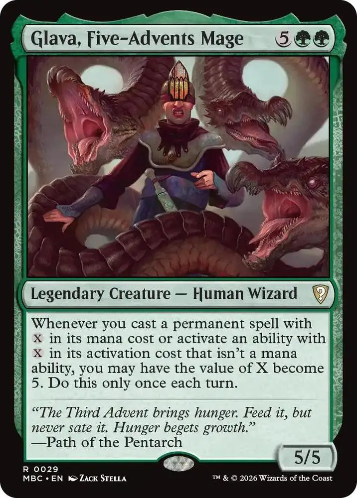 Glava, Five-Advents Mage (29) [Mystery Booster Commander Edition]