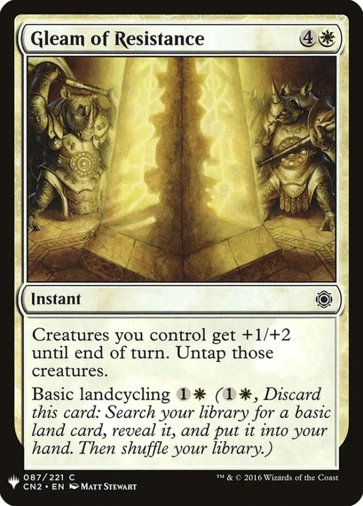 Gleam of Resistance [Mystery Booster] - MTG Single