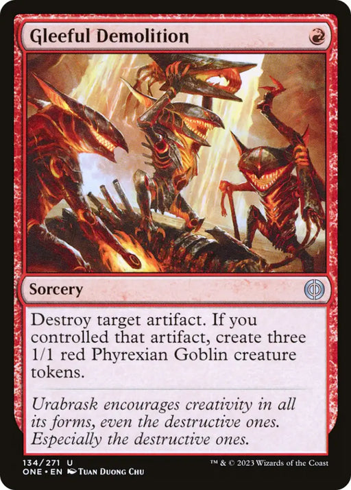 Gleeful Demolition [Phyrexia: All Will Be One] - MTG Single