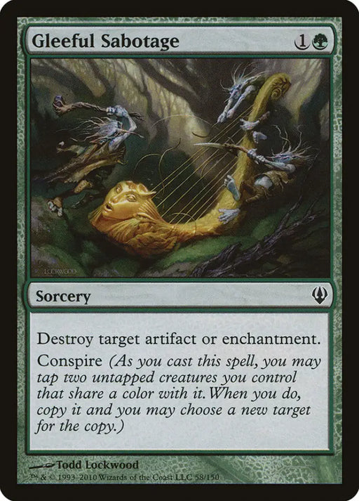 Gleeful Sabotage [Archenemy] - MTG Single
