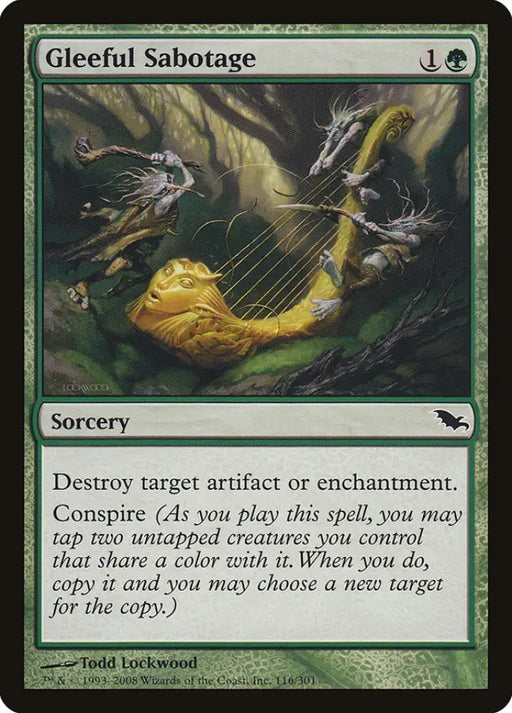 Gleeful Sabotage [Shadowmoor] - MTG Single