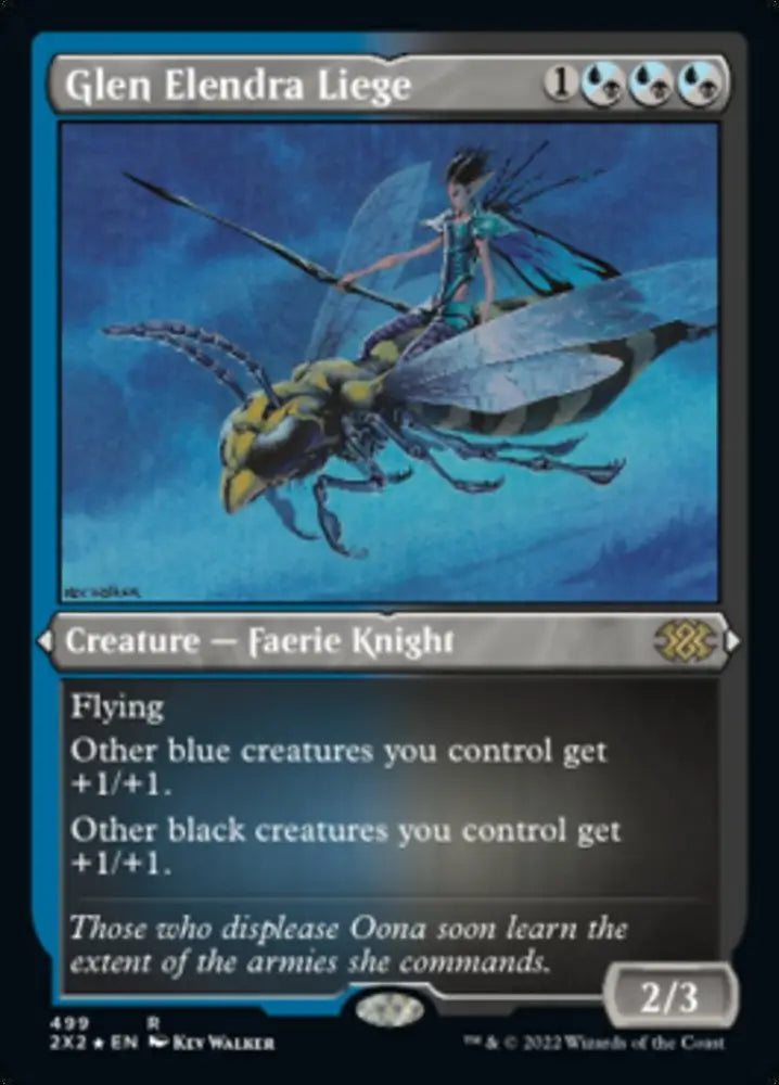 Glen Elendra Liege (Foil Etched) [Double Masters 2022] - MTG Single