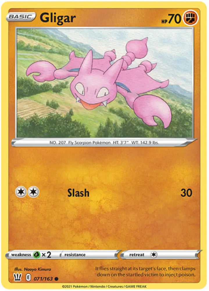 Gligar (071/163) [Sword & Shield: Battle Styles] - Pokemon Single