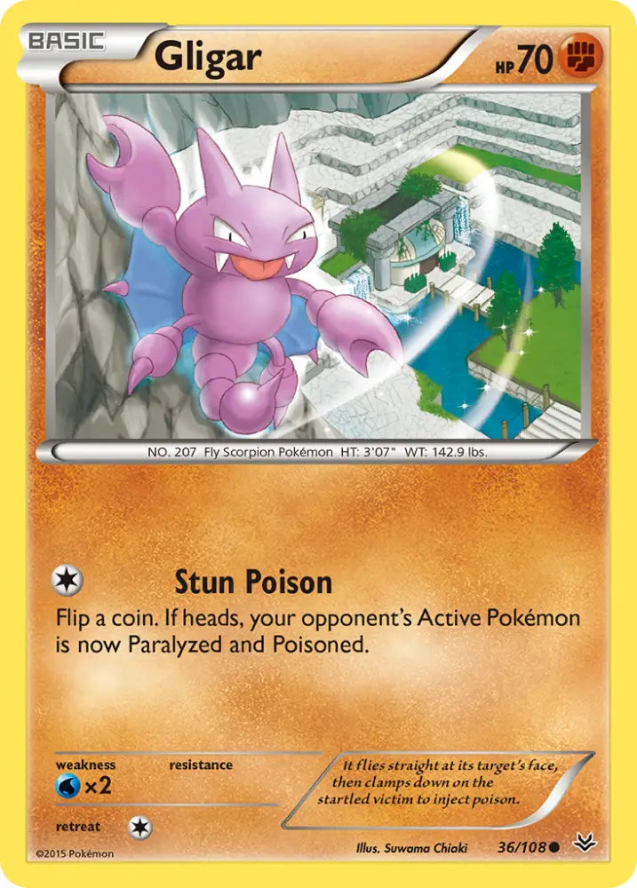 Gligar (36/108) [XY: Roaring Skies] - Pokemon Single