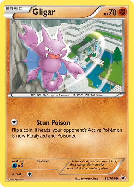 Gligar (36/108) [XY: Roaring Skies] - Pokemon Single