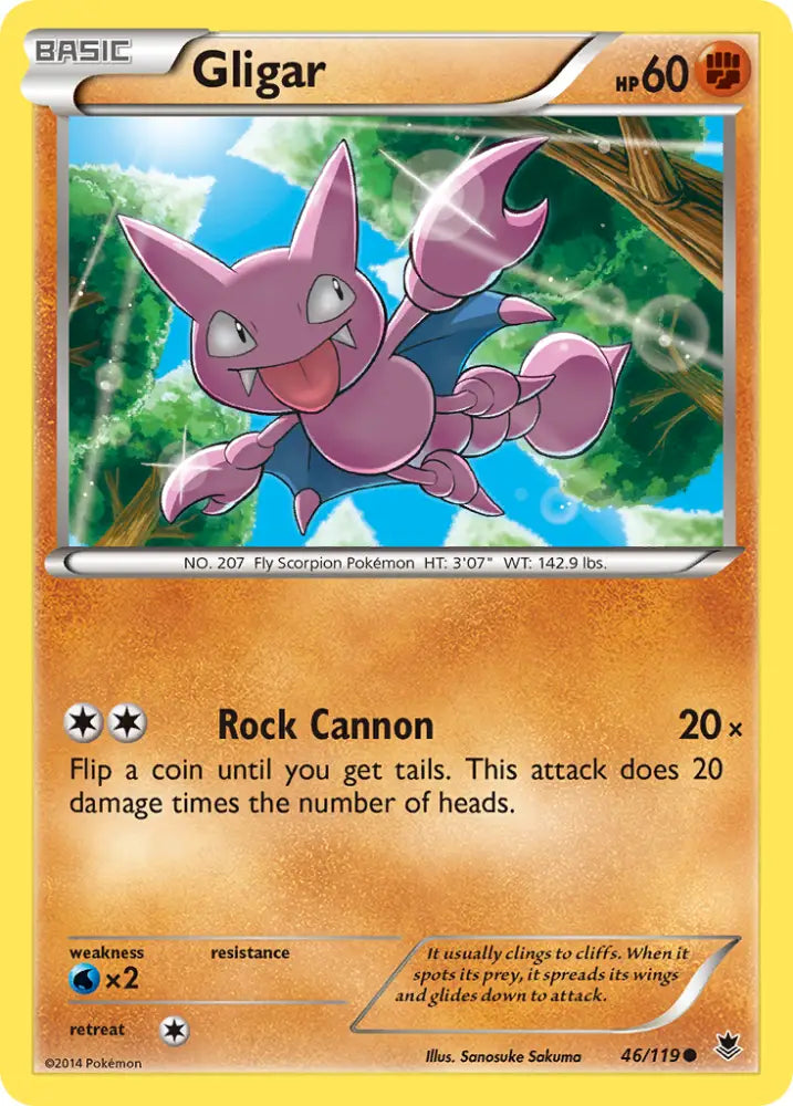 Gligar (46/119) [XY: Phantom Forces] - Pokemon Single