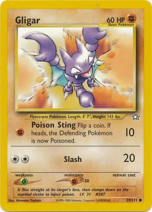 Gligar (59/111) [Neo Genesis Unlimited] - Pokemon Single