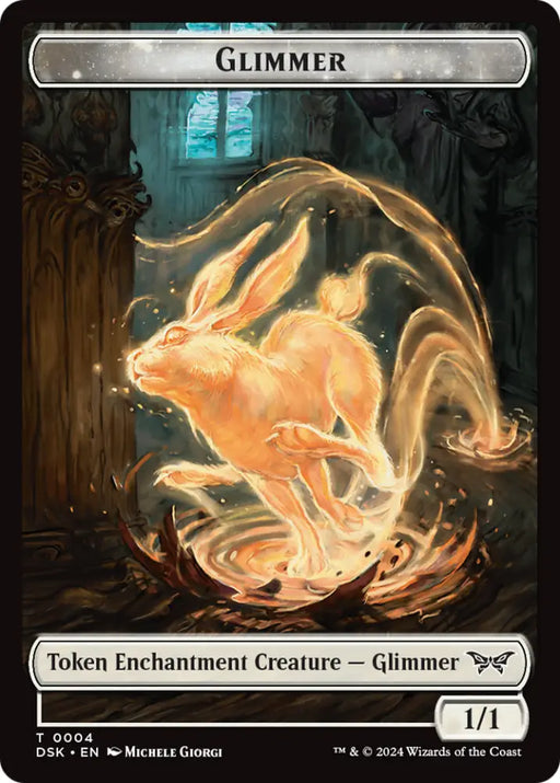 Glimmer // Manifest Double-Sided Token [Duskmourn: House of Horror Tokens] - MTG Single