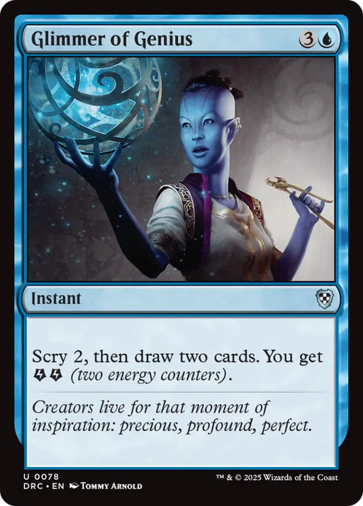 Glimmer of Genius [Aetherdrift Commander] - MTG Single