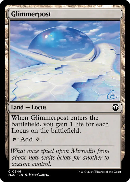 Glimmerpost (Ripple Foil) [Modern Horizons 3 Commander] - MTG Single