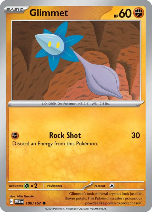 Glimmet (108/167) [Scarlet & Violet: Twilight Masquerade] - Pokemon Single