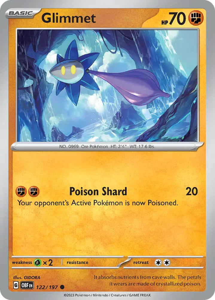 Glimmet (122/197) [Scarlet & Violet: Obsidian Flames] - Pokemon Single