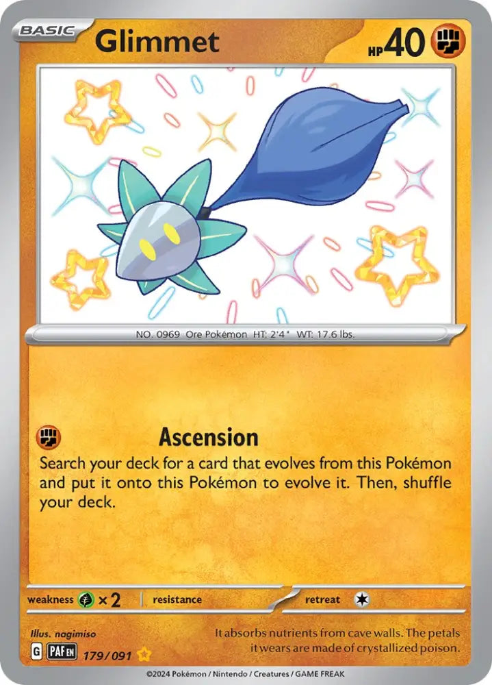 Glimmet (179/091) [Scarlet & Violet: Paldean Fates] - Pokemon Single