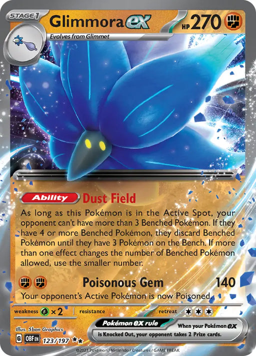 Glimmora ex (123/197) [Scarlet & Violet: Obsidian Flames] - Pokemon Single