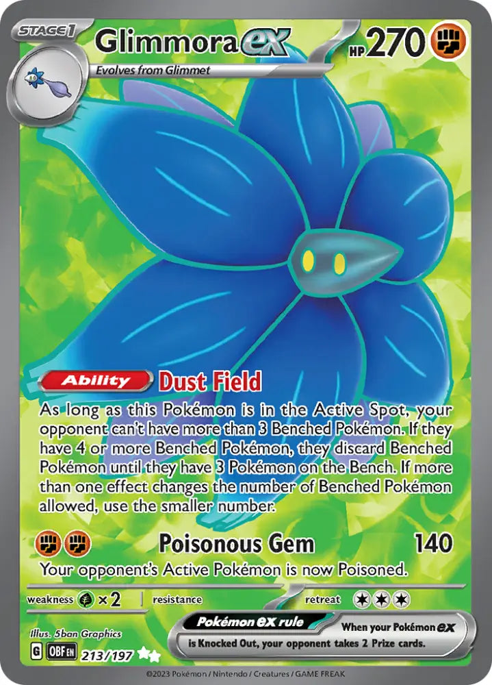 Glimmora ex (213/197) [Scarlet & Violet: Obsidian Flames] - Pokemon Single