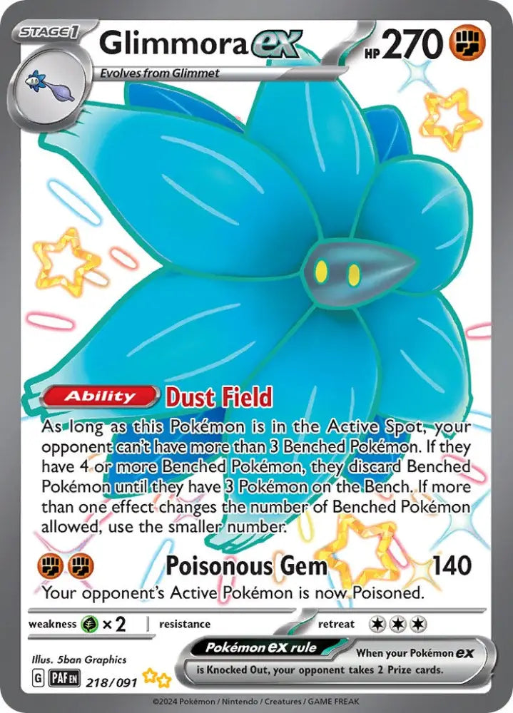 Glimmora ex (218/091) [Scarlet & Violet: Paldean Fates] - Pokemon Single