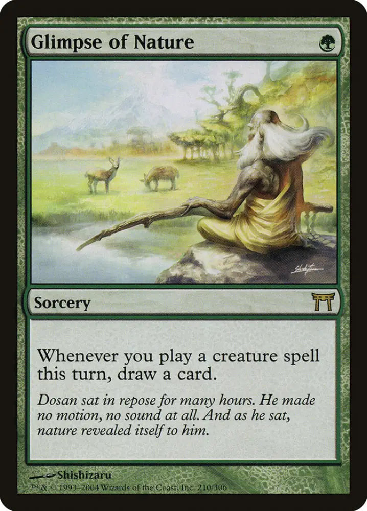 Glimpse of Nature [Champions of Kamigawa] - MTG Single