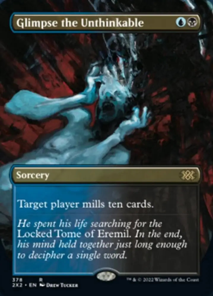 Glimpse the Unthinkable (Borderless Alternate Art) [Double Masters 2022] - MTG Single